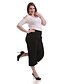 levne Dámské kalhoty-Dámské Klasické &amp; nadčasové Větší velikosti Štíhlý Široké nohavice / Džíny Kalhoty Jednobarevné