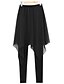 cheap Women&#039;s Pants-Women&#039;s Street chic Plus Size Skinny Skinny / Harem / Jeans Pants - Solid Colored Black