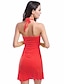 זול ביקיני ובגדי ים-בגדי ריקוד נשים מוצק חלק אחד (שלם) קולר בגדי ים בגד ים בגדי ים - אחיד לבן שחור סגול צהוב אדום