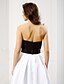 billige Fest kjoler-A-linje Stropløs Gulvlang Satin Skolebal Formel aften Kjole med Bælte / bånd Plissé ved TS Couture®
