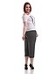 cheap Women&#039;s Pants-Women&#039;s Striped Black Wide Leg Pants,Casual / Day