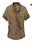 cheap Men&#039;s Shirts-Men&#039;s Cotton Shirt - Solid Colored Army Green XL / Short Sleeve