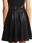 cheap Prom Dresses-A-Line Fit &amp; Flare Little Black Dress Cocktail Party Prom Dress Scoop Neck Sleeveless Short / Mini Polyester with Lace 2020