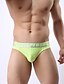 cheap Men&#039;s Briefs Underwear-Men&#039;s 1 PC Ice Silk G-string Underwear Solid Colored Green Dusty Blue Orange S M L