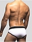 cheap Men&#039;s Briefs Underwear-Men&#039;s Print Sexy Briefs Underwear - Normal, Letter 1 Piece Low Rise White Black S M L