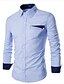cheap Men&#039;s Shirts-Men&#039;s Work Business Cotton Shirt - Plaid White / Long Sleeve