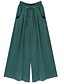 cheap Women&#039;s Pants-Women&#039;s Wide Leg Solid Black/Green/Yellow Wide Leg Pants,Vintage