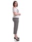 baratos Calças e Saias-Mulheres Calças Casual Perna larga Poliéster Sem Elasticidade Mulheres