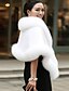 cheap Women&#039;s Fur &amp; Faux Fur Coats-Women&#039;s Going out White / Black / Purple One-Size