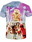 cheap Men&#039;s Tees &amp; Tank Tops-Men&#039;s T-shirt Print Purple L / Short Sleeve