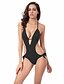 cheap One-piece swimsuits-Women&#039;s Swimwear One Piece Swimsuit Solid Colored Black Yellow Red Blue Purple Halter Neck Bathing Suits Solid