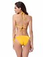 billiga Bikinis och badkläder-Dam Solid Bikini Halterneck Badkläder Baddräkt Baddräkter - Enfärgad Mörkrosa Gul Fuchsia Blå Orange
