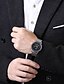 baratos Relógio de pulso-Homens Relógio de Moda Quartzo Relógio Casual Aço Inoxidável Banda Prata