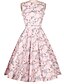 cheap Women&#039;s Dresses-Women&#039;s A-Line Dress Sleeveless Floral Vintage Going out Cotton Pink XS S M L XL
