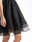 Χαμηλού Κόστους Φορέματα ειδικών περιστάσεων-Γραμμή Α / Εφαρμοστό &amp; Εμβαζέ Λαιμόκοψη V Μέχρι το γόνατο Δαντέλα / Οργάντζα Φόρεμα με Δαντέλα με TS Couture®