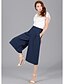 preiswerte Damenhosen-Damen Einfach Baumwolle Breites Bein / Jeans Hose Solide