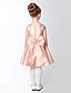 cheap Cufflinks-A-Line Short / Mini Flower Girl Dress - Satin Sleeveless V Neck with Bow(s) / Sash / Ribbon by LAN TING BRIDE®