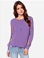 cheap Women&#039;s Blouses &amp; Shirts-Blouse - Solid Colored Cut Out Purple XL