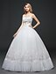 cheap Wedding Dresses-Ball Gown Wedding Dress Floor-length Sweetheart Tulle with Crystal / Embroidered