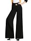 זול מכנסיים לנשים-מכנסיים Business מיקרו-גמיש משוחרר גיזרה גבוהה אחיד וינטאג&#039; נשים