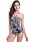 cheap Women&#039;s Swimwear &amp; Bikinis-Women&#039;s Lace Up Tankini Halter Neck Swimwear Swimsuit Bathing Suits - Print Blushing Pink Navy Blue