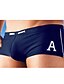 cheap Men&#039;s Swimwear-Men&#039;s Swimwear Bottoms Swimsuit Letter Black White Red Blue Bathing Suits Solid