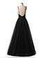 cheap Evening Dresses-Ball Gown Beautiful Back Formal Evening Dress Spaghetti Strap Sleeveless Floor Length Tulle with Beading 2020