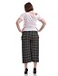 abordables Pantalones de mujer-De las mujeres Pantalones Perneras anchas-Casual Rígido-Poliéster