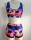 cheap Bikinis-Women&#039;s Swimwear Tankini Swimsuit Print Rainbow Rainbow Crop Top Strap Bathing Suits Boho