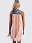 cheap Women&#039;s Dresses-Women&#039;s Street chic A Line / Loose Dress - Patchwork Beaded / Summer