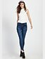 cheap Women&#039;s Pants-Women&#039;s Jacquard Blue Cotton Pant , Plus Size / Casual / Day