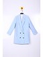 cheap Women&#039;s Blazers &amp; Jackets-Women&#039;s Blazer,Solid V Neck Long Sleeve Blue / Pink Polyester / Spandex Opaque