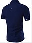 economico Camicie da uomo-Per uomo Con stampe Camicia - Cotone Casual Vino / Bianco / Nero / Blu scuro / Azzurro chiaro / Manica corta