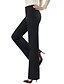 cheap Women&#039;s Pants-Women&#039;s Plus Size Linen Straight Wide Leg Jeans Pants - Solid Colored Black Gray