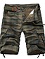 cheap Men&#039;s Pants-Men&#039;s Casual Cotton Loose / Slim / Shorts Pants - Print / Plaid Army Green 38 / Spring / Summer