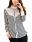 cheap Women&#039;s Blouses &amp; Shirts-Women&#039;s Work Casual Spring Shirt, Geometric Shirt Collar Long Sleeves Acrylic Polyester Spandex