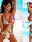 cheap Women&#039;s Swimwear &amp; Bikinis-Women&#039;s Floral Floral Cutout Bandeau One-piece Swimwear, Modal Rainbow