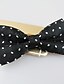 cheap Men&#039;s Accessories-Men&#039;s Party / Work / Basic Polyester Bow Tie Print / Cute / Black