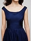 billige Aftenkjoler-a-line minimalistisk kjole feriegulvlængde ærmeløs chiffon med rund hals med ruchet/formel aften
