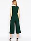 cheap Women&#039;s Jumpsuits &amp; Rompers-Women&#039;s Solid Green Jumpsuits , Sexy / Casual / Day Round Neck Sleeveless