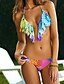 cheap Women&#039;s Swimwear &amp; Bikinis-Women&#039;s Color Block Bikini Cover-Up Swimsuit Solid Colored Halter Neck Swimwear Bathing Suits Rainbow