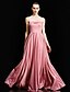 cheap Evening Dresses-Ball Gown Elegant Formal Evening Dress Strapless Sleeveless Floor Length Satin with Pleats 2020