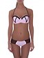 economico Bikini-Per donna Push up Monocolore Giallo Blu Rosa Bikini Costumi da bagno - Monocolore M L XL Giallo / Con ferretto