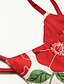 cheap Dresses-Girls&#039; Floral Floral Sleeveless Cotton Dress Red