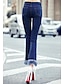 cheap Women&#039;s Pants-Women&#039;s Punk &amp; Gothic Cotton Loose / Jeans Pants - Solid Colored Tassel High Rise