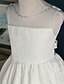 cheap Flower Girl Dresses-A-Line Short / Mini Flower Girl Dress - Lace Sleeveless Jewel Neck with Bow(s) / Sash / Ribbon by