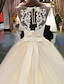 olcso Menyasszonyi ruhák-Báli ruha Esküvői ruhák Kanálnyak Kápolnauszály Csipke tüllön Rendszeres hevederek Elbűvölő Illúzió részletek Nyitott hátú val vel Gyöngydíszítés Rátétek 2022