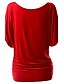 billiga T-shirts för damer-Dam Enfärgad Utklippt T-shirt - Bomull Streetchic Utekväll Vin / Vit / Svart / Purpur / Gul / Röd / Rosa / Grön