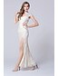 cheap Evening Dresses-Mermaid / Trumpet Furcal Dress Formal Evening Ankle Length Sleeveless Sweetheart Lace with Lace Crystals Beading 2024