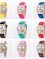 abordables Relojes clásicos de vestir-Mujer Reloj de Moda Cuarzo PU Banda Negro Blanco Azul Rojo Naranja Marrón Verde Rosa Amarillo Rose